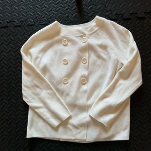 GAP Cream Colored  3/4 sleeve button sweater